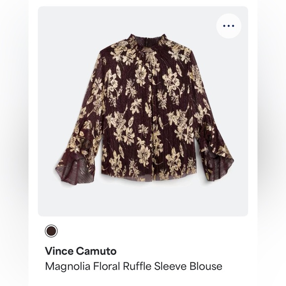 Vince Camuto Tops - Beautiful blouse with dramatic sleeves! Brand new!!!